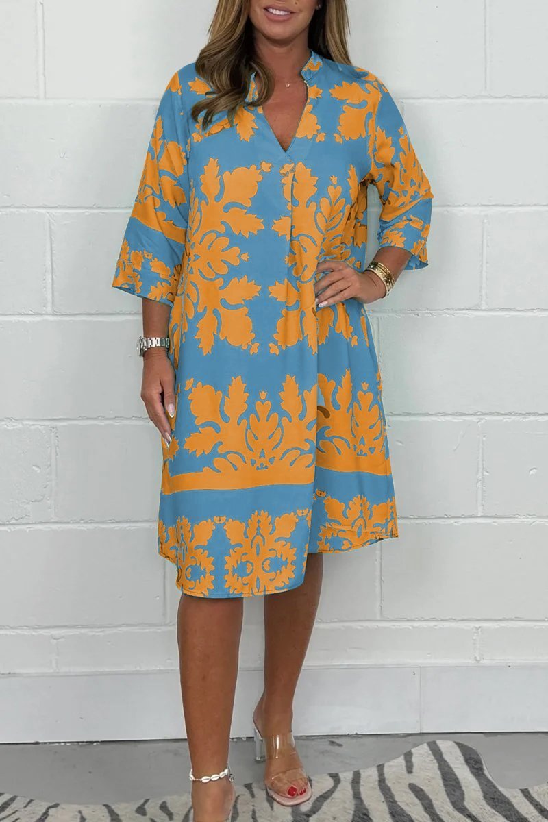 Niva | Robe midi brillante de printemps