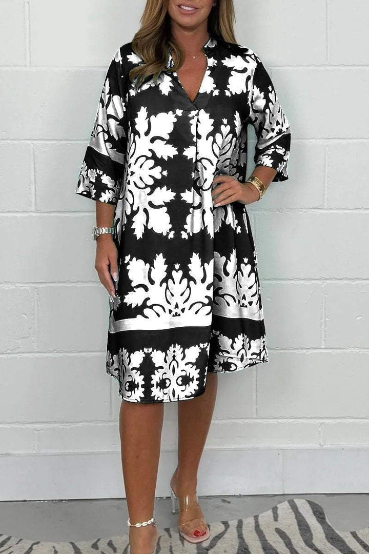 Niva | Robe midi brillante de printemps