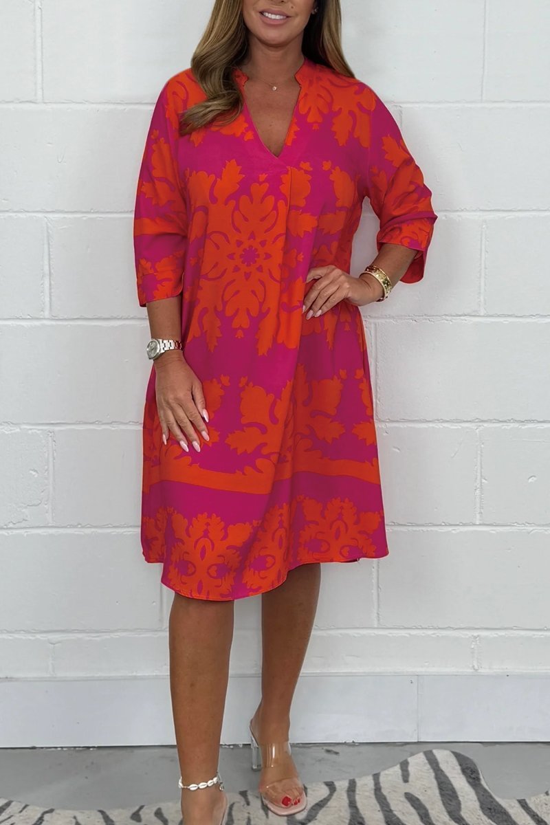 Niva | Robe midi brillante de printemps
