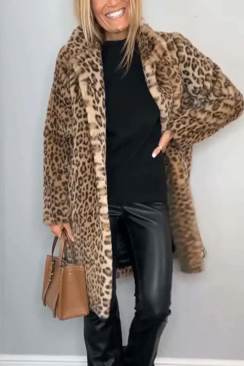 ZOE – Manteau d'hiver pour femmes avec imprimé animal