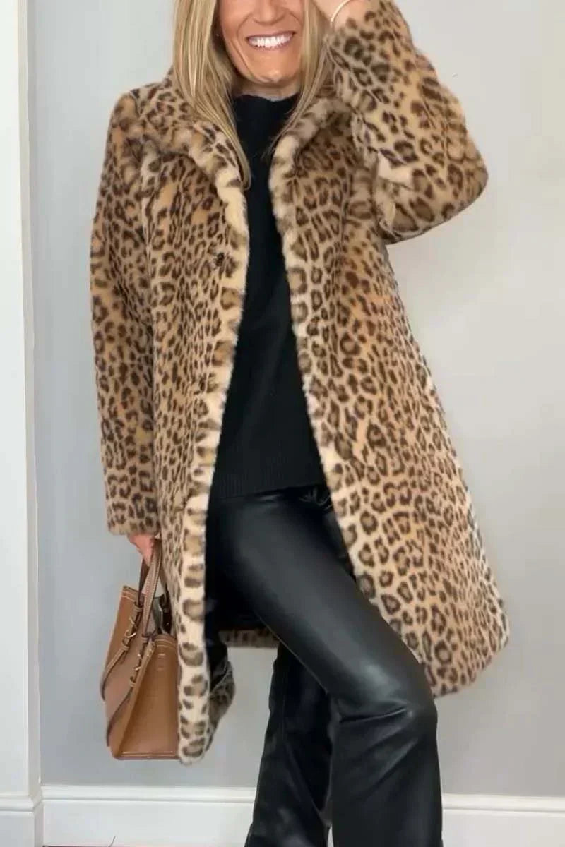 ZOE – Manteau d'hiver pour femmes avec imprimé animal