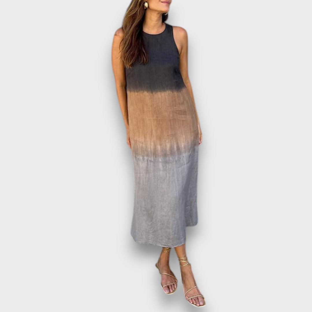 Elvani – Robe midi avec un dégradé de couleurs doux