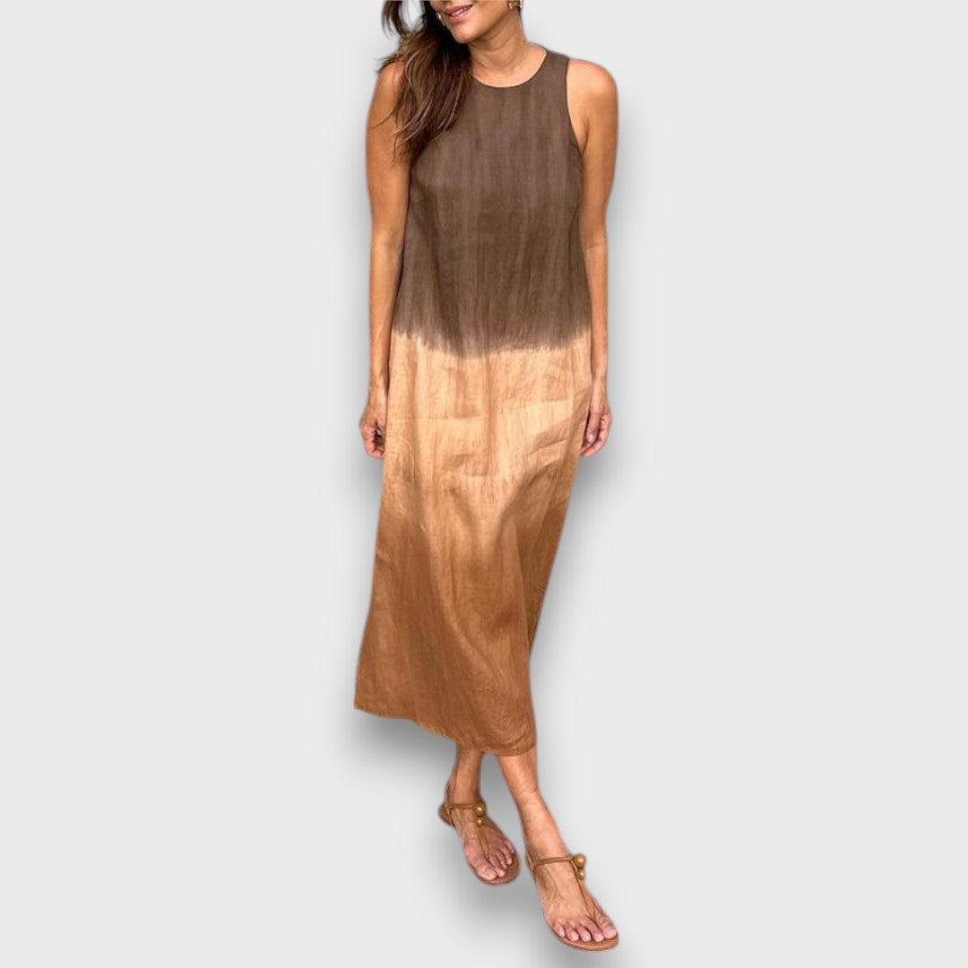 Elvani – Robe midi avec un dégradé de couleurs doux