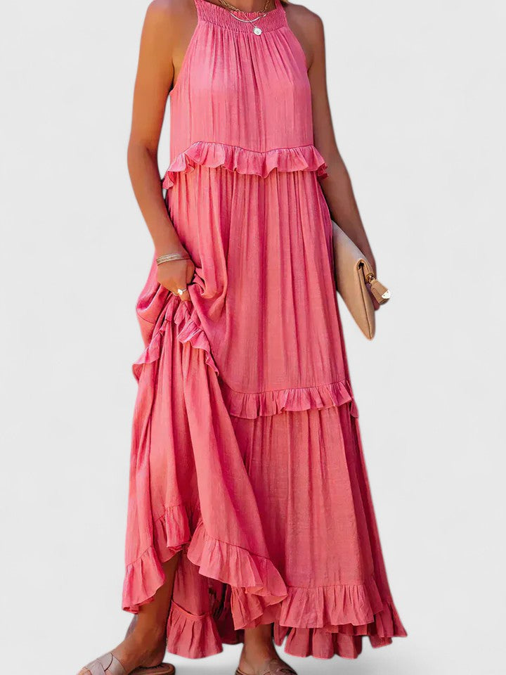 Julia | Robe maxi drapée élégante pour femmes