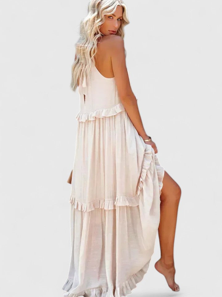 Julia | Robe maxi drapée élégante pour femmes