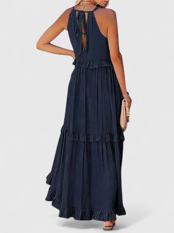 Julia | Robe maxi drapée élégante pour femmes