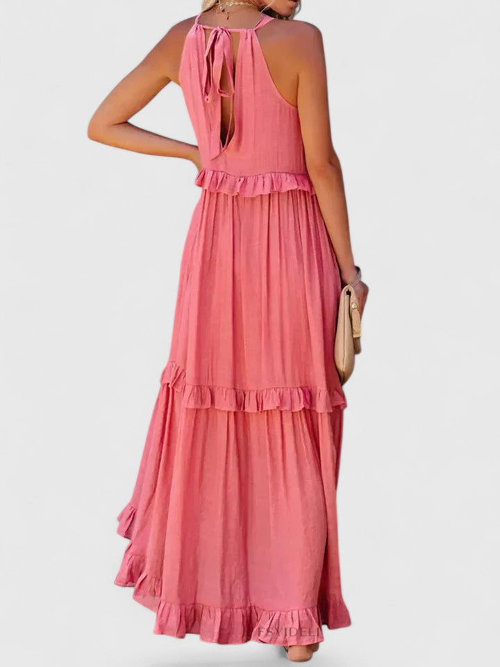 Julia | Robe maxi drapée élégante pour femmes