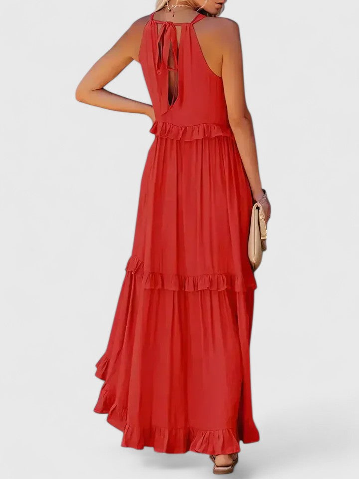 Julia | Robe maxi drapée élégante pour femmes