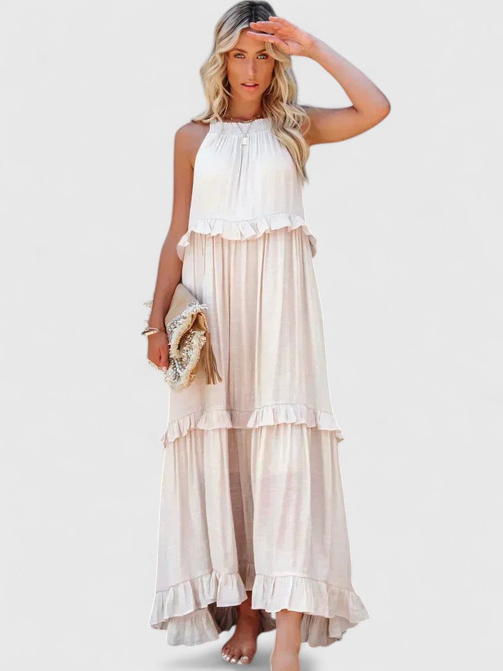 Julia | Robe maxi drapée élégante pour femmes