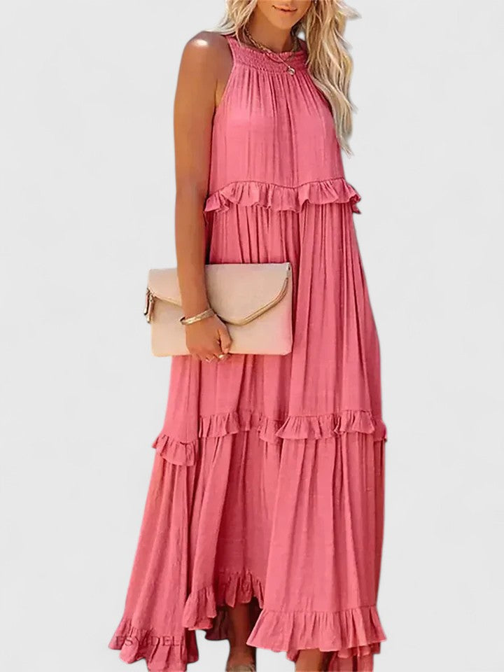 Julia | Robe maxi drapée élégante pour femmes