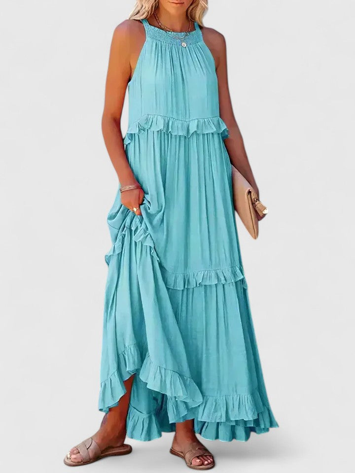 Julia | Robe maxi drapée élégante pour femmes
