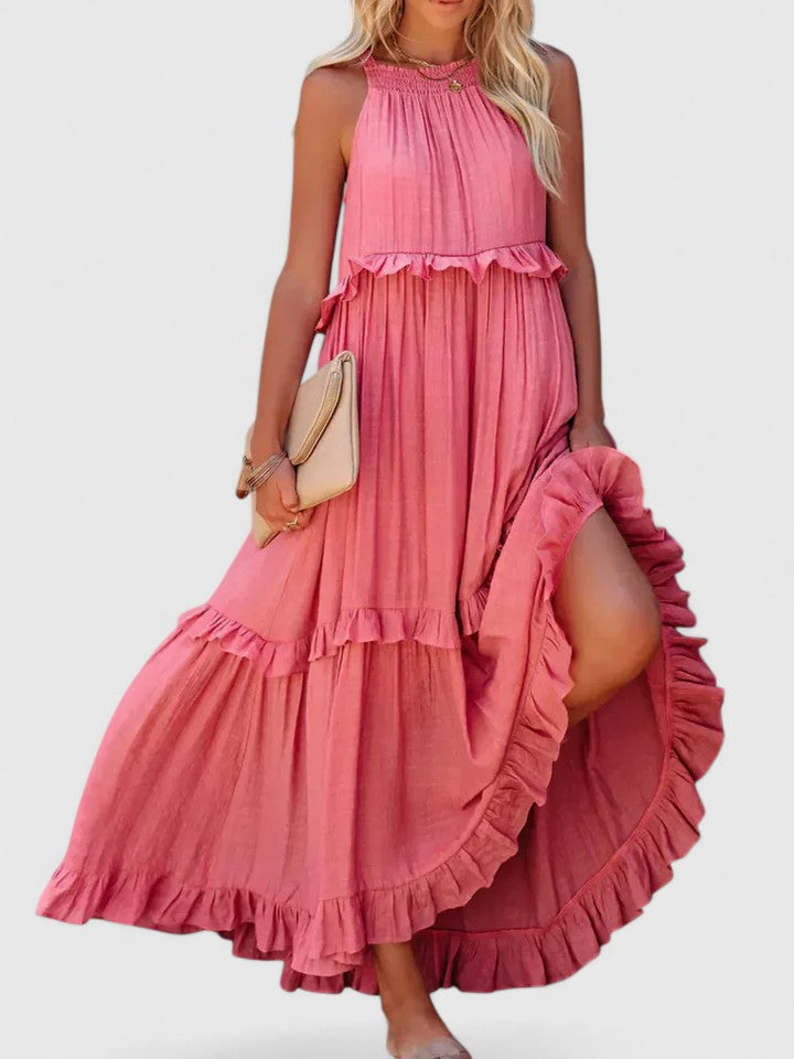 Julia | Robe maxi drapée élégante pour femmes