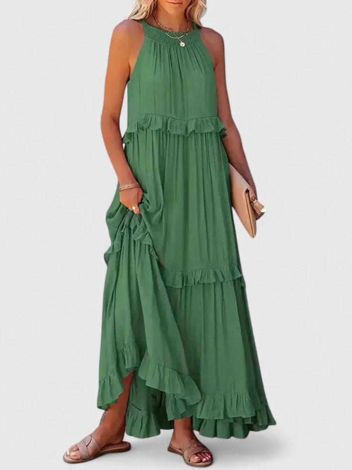Julia | Robe maxi drapée élégante pour femmes