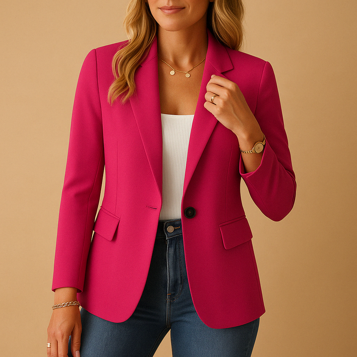 Karina | Blazer Femme à Boutonnage Simple