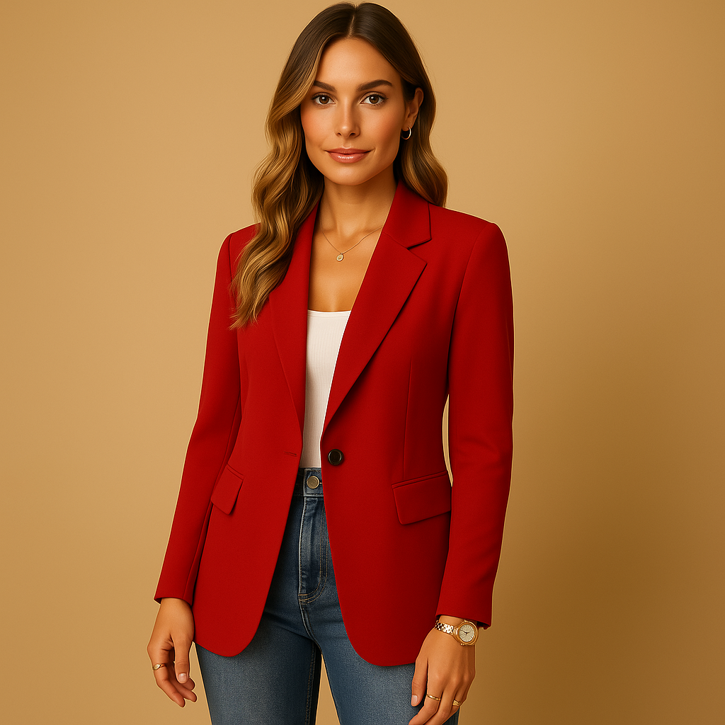 Karina | Blazer Femme à Boutonnage Simple