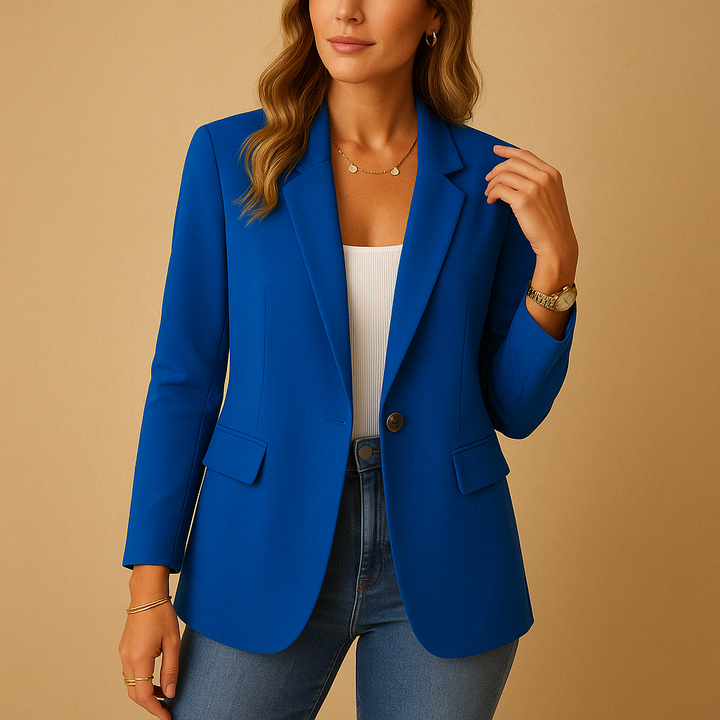 Karina | Blazer Femme à Boutonnage Simple