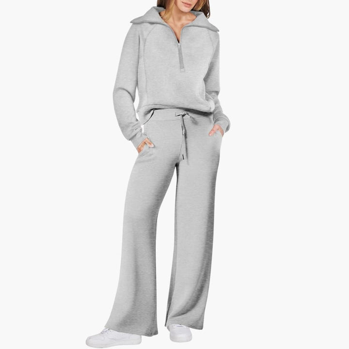 Katarina | Ensemble de survêtement pour femmes avec demi-zip