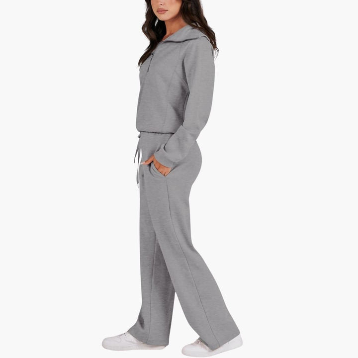 Katarina | Ensemble de survêtement pour femmes avec demi-zip
