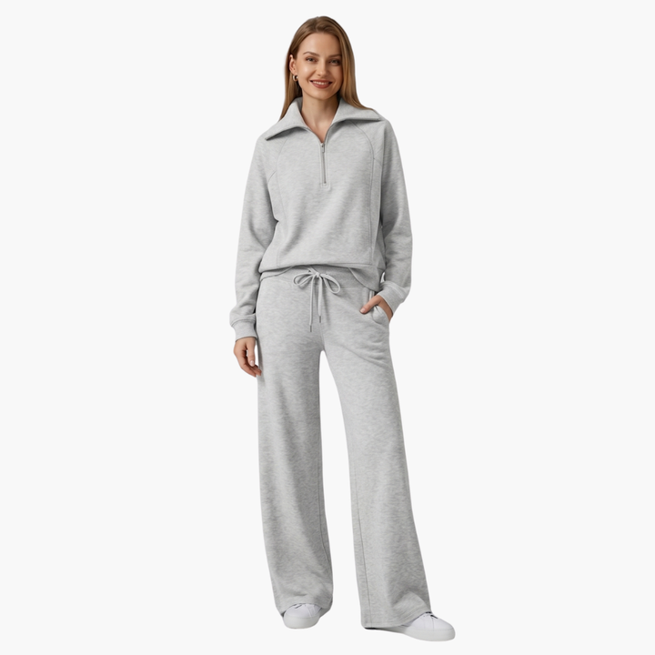 Katarina | Ensemble de survêtement pour femmes avec demi-zip
