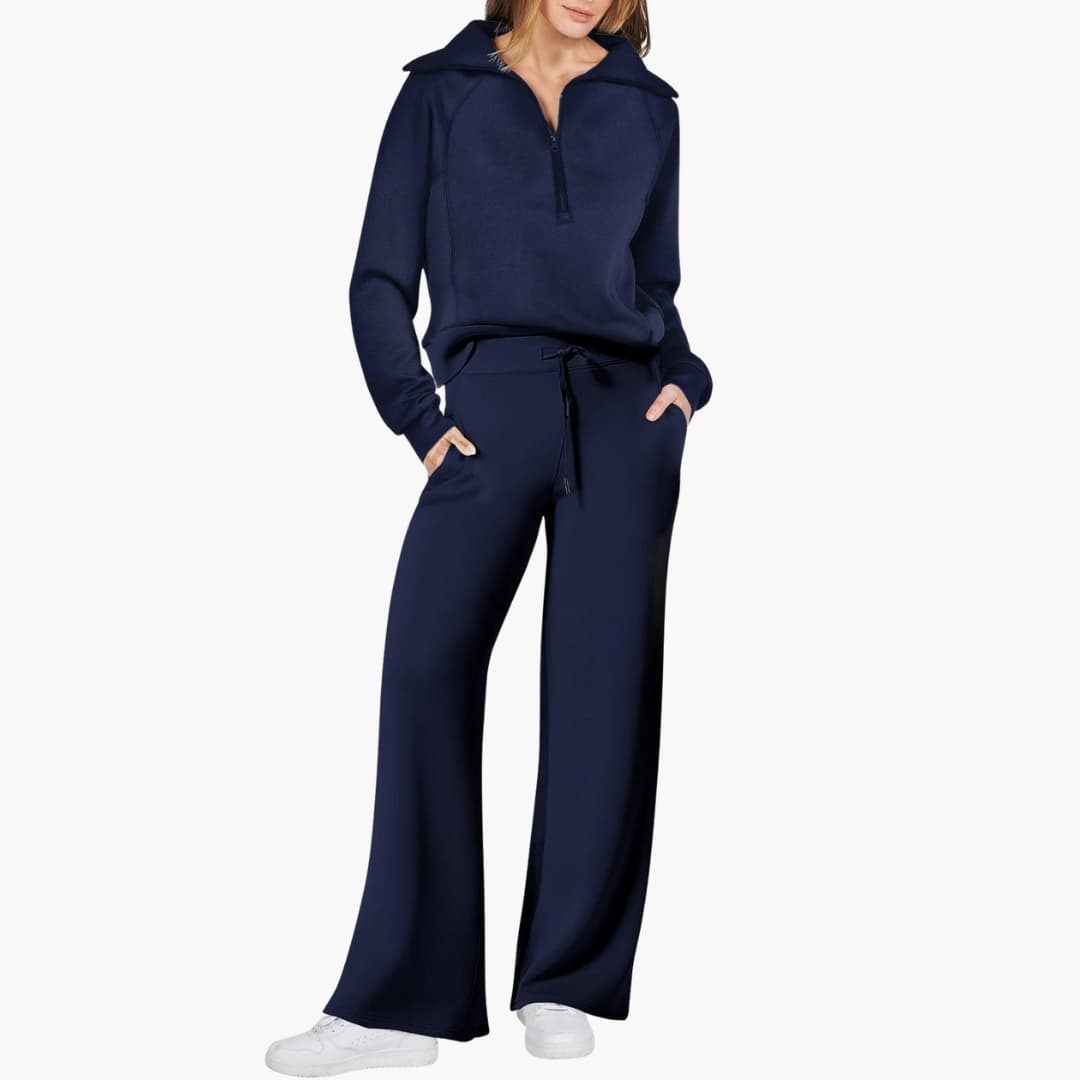 Katarina | Ensemble de survêtement pour femmes avec demi-zip