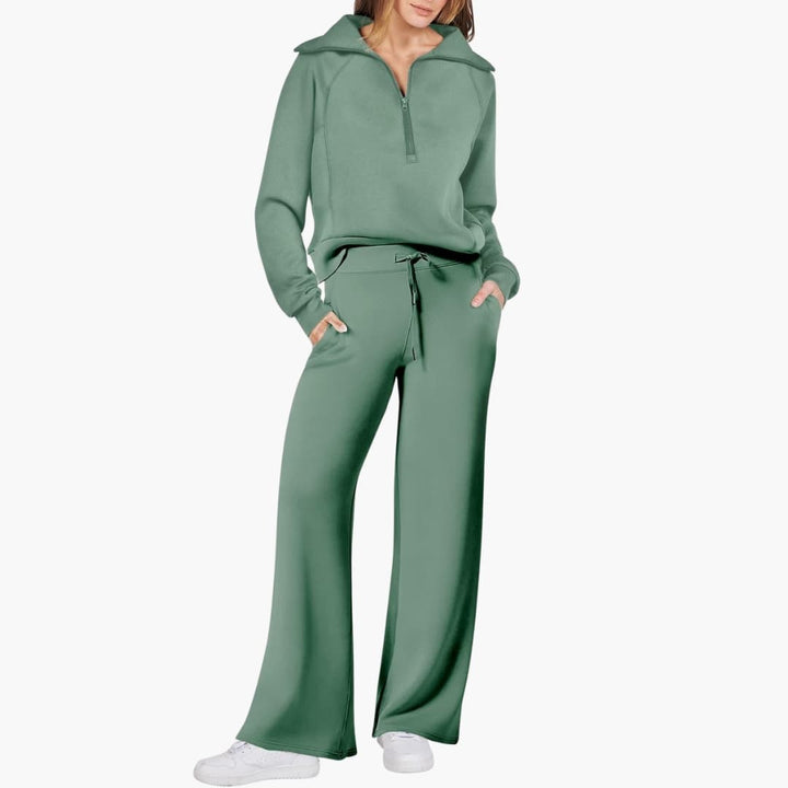 Katarina | Ensemble de survêtement pour femmes avec demi-zip