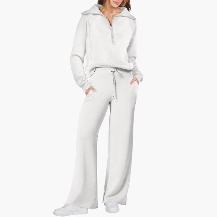 Katarina | Ensemble de survêtement pour femmes avec demi-zip