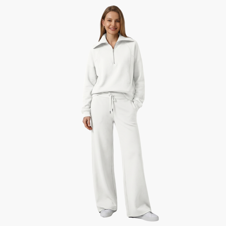 Katarina | Ensemble de survêtement pour femmes avec demi-zip