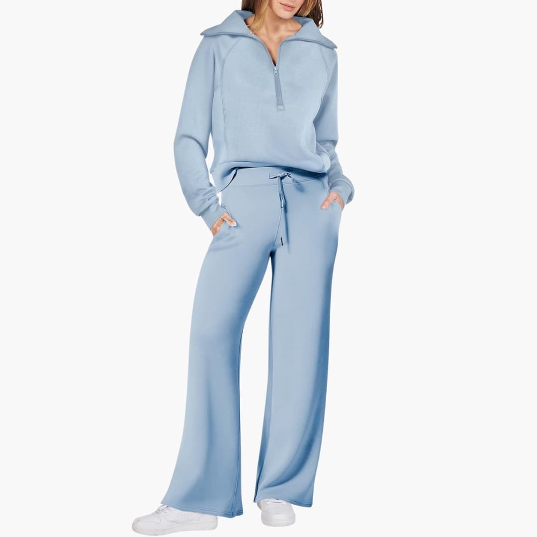 Katarina | Ensemble de survêtement pour femmes avec demi-zip