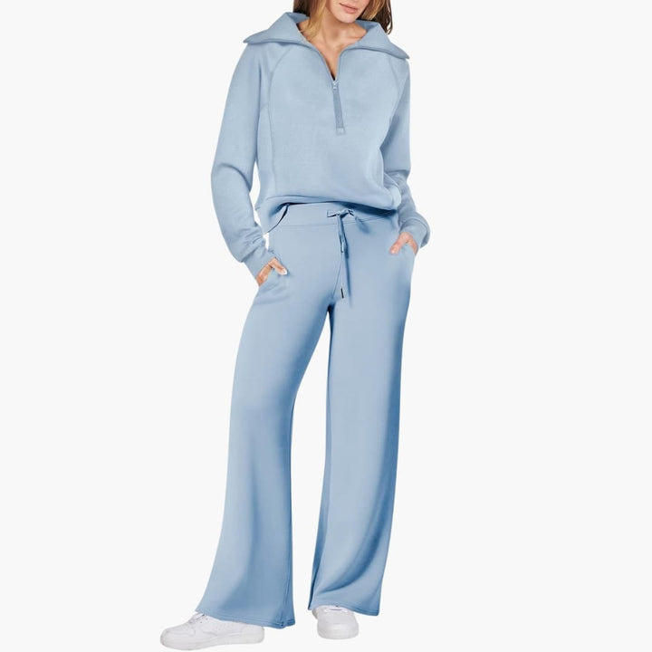 Katarina | Ensemble de survêtement pour femmes avec demi-zip