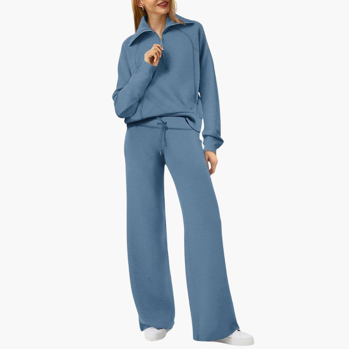 Katarina | Ensemble de survêtement pour femmes avec demi-zip