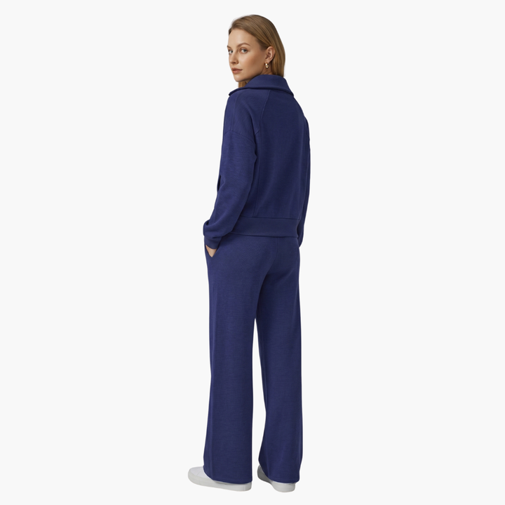 Katarina | Ensemble de survêtement pour femmes avec demi-zip