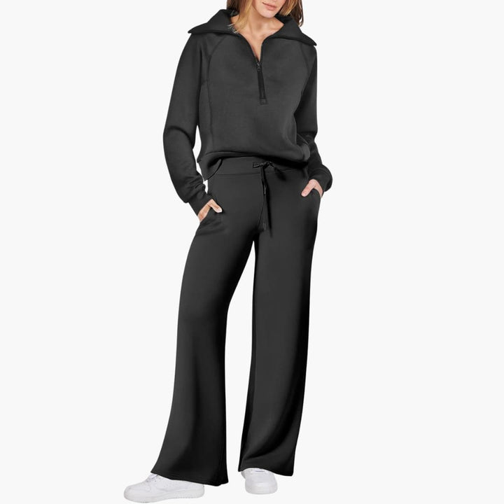 Katarina | Ensemble de survêtement pour femmes avec demi-zip