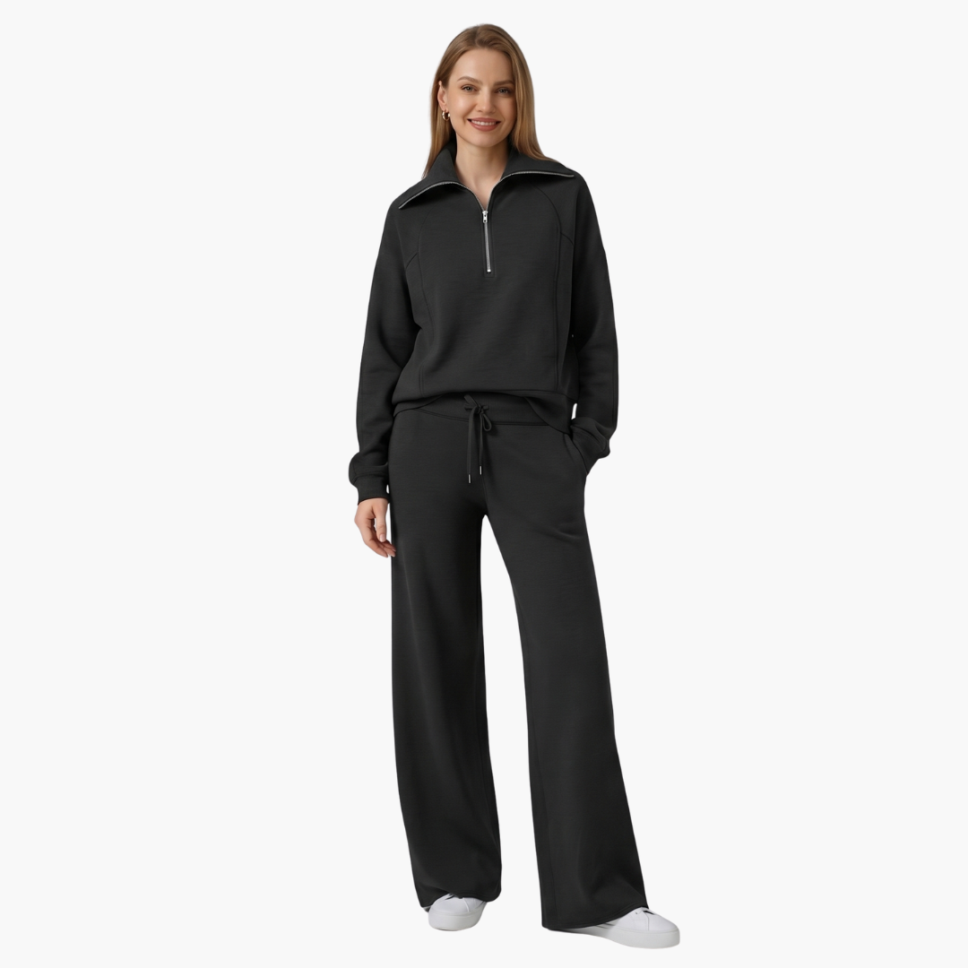 Katarina | Ensemble de survêtement pour femmes avec demi-zip