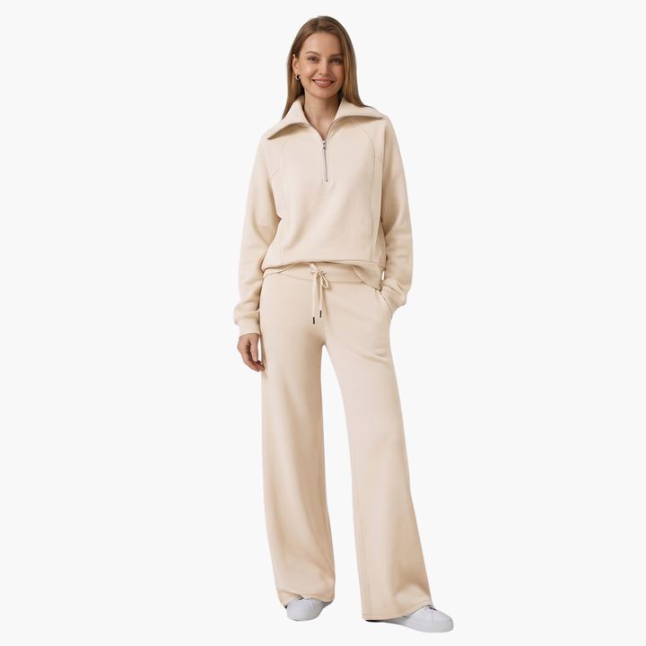 Katarina | Ensemble de survêtement pour femmes avec demi-zip