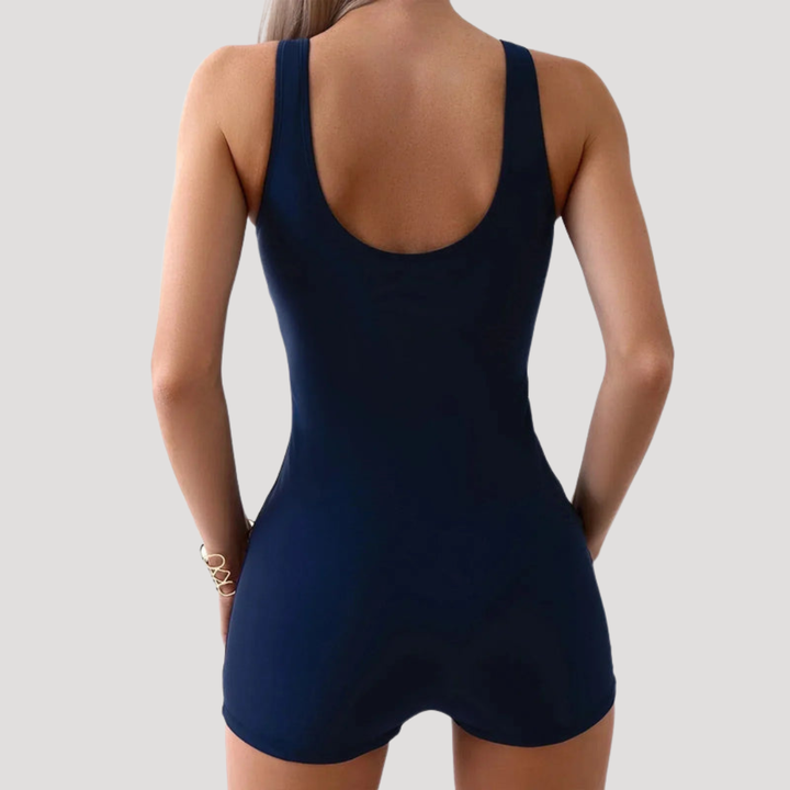 Kersa | Maillot de bain femme avec dos nageur et shorts