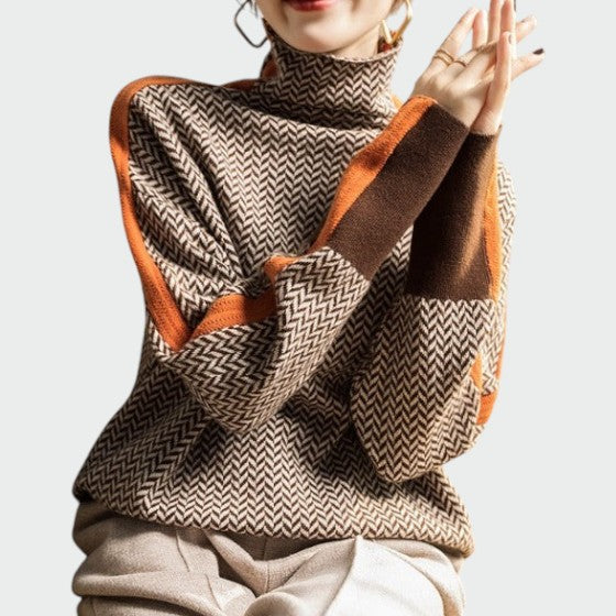 Lara | Pull à col roulé en tricot pour femmes