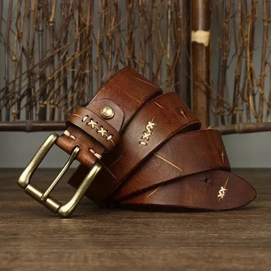 EMMERICH - CEINTURE EN CUIR AVEC BOUCLE EN MÉTAL