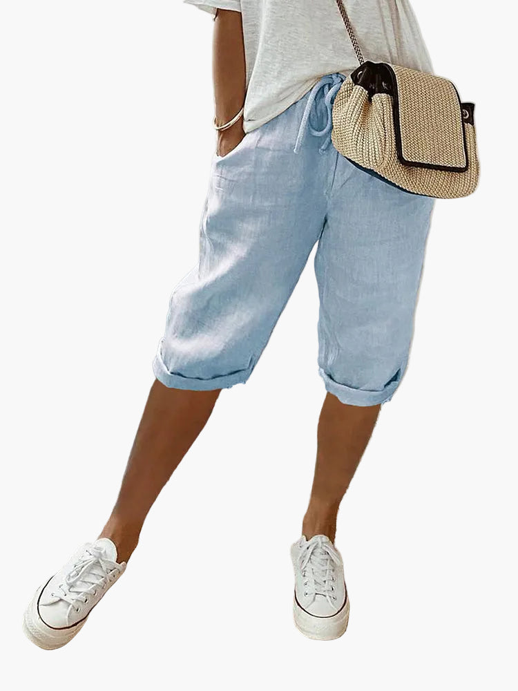 Shorts pour femmes avec cordon – Bermudas élégantes pour l'été, le quotidien et les vacances
