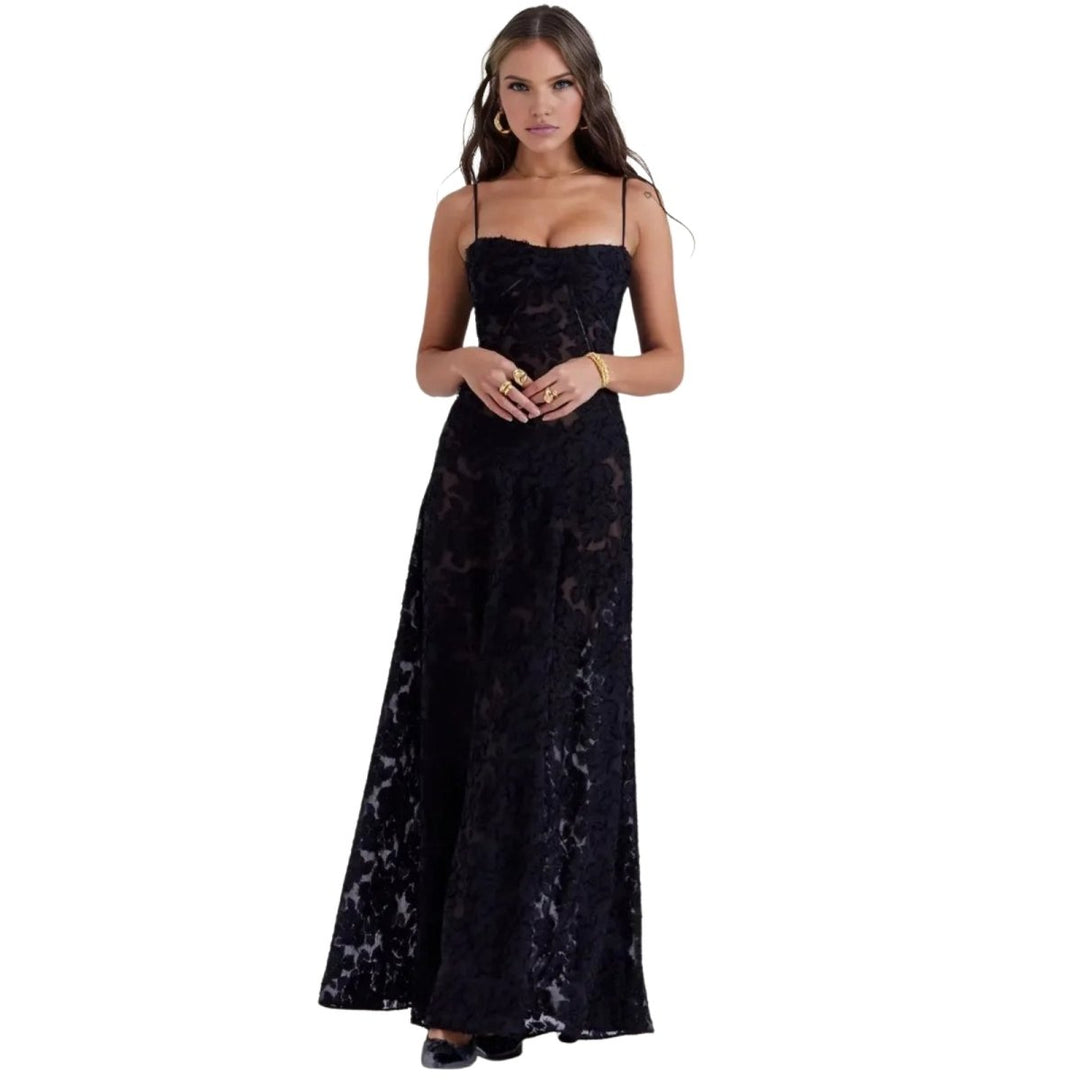 Elena | Robe Maxi Corset Femme Lacée au Dos – Robe Maxi Corset Lacée 2026