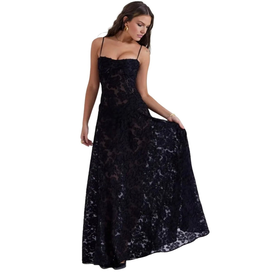 Elena | Robe Maxi Corset Femme Lacée au Dos – Robe Maxi Corset Lacée 2026