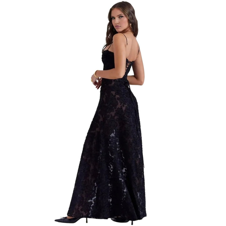 Elena | Robe Maxi Corset Femme Lacée au Dos – Robe Maxi Corset Lacée 2026
