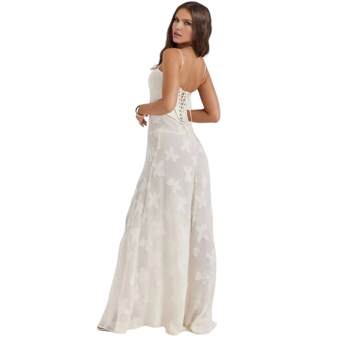 Elena | Robe Maxi Corset Femme Lacée au Dos – Robe Maxi Corset Lacée 2026