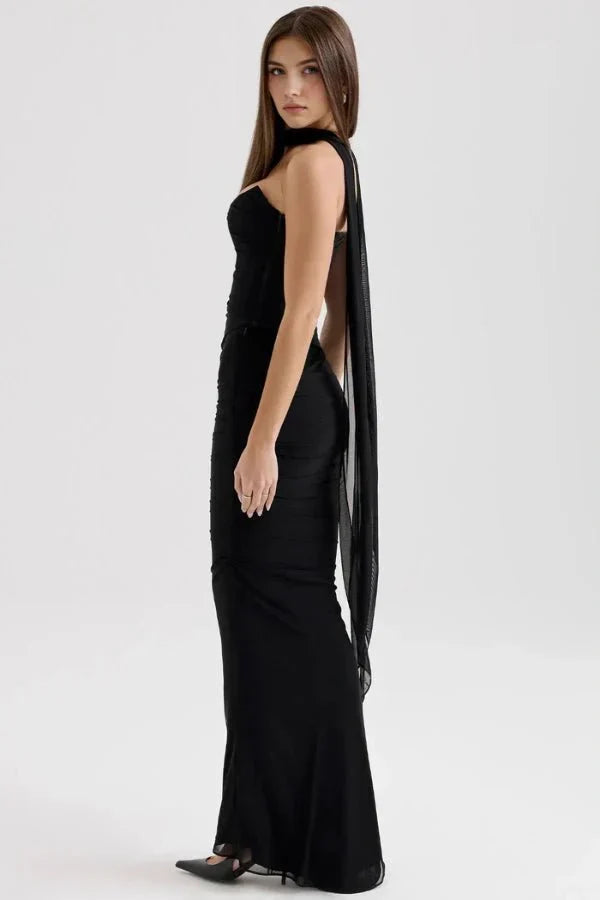 Hanna | Robe maxi corset sans bretelles pour femmes – Corset maxi sans bretelles 2026