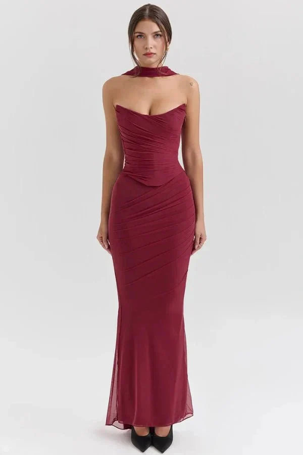 Hanna | Robe maxi corset sans bretelles pour femmes – Corset maxi sans bretelles 2026