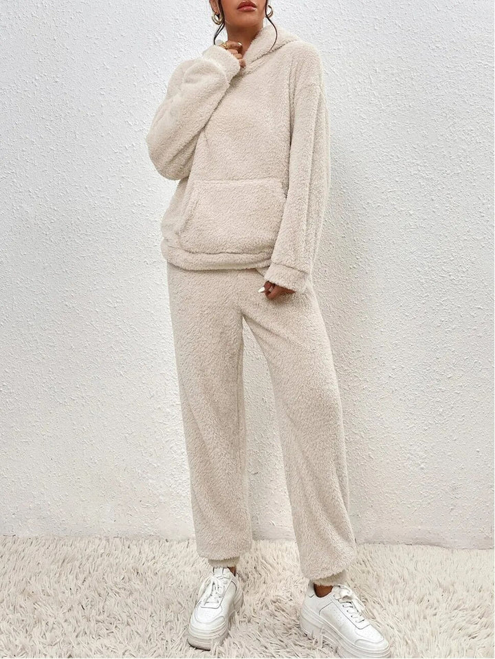 Ensemble de Maison en Teddy Confortable pour Femmes | Deux Pièces Chaudes