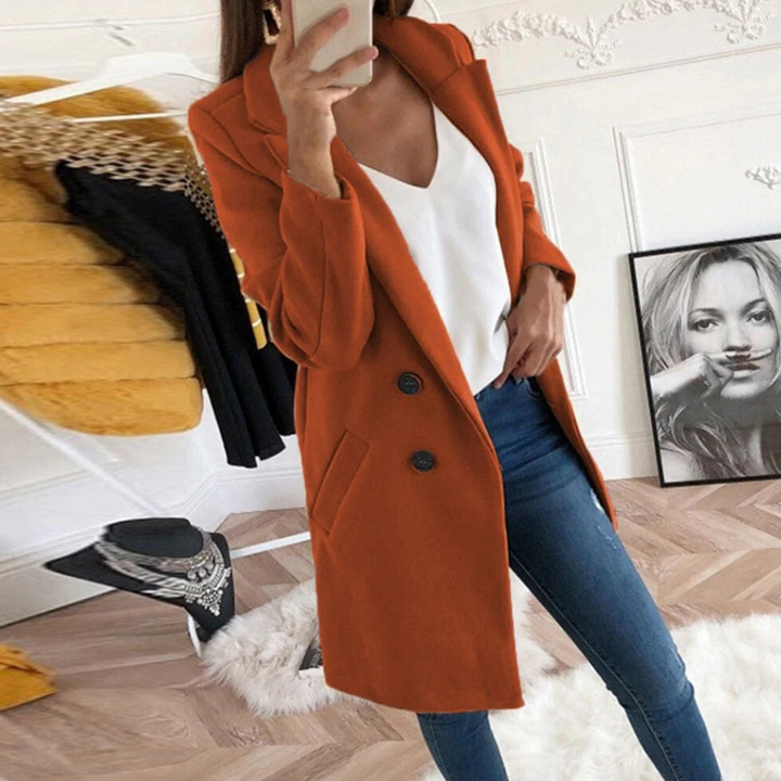 Manteau d'automne décontracté pour femmes | Long