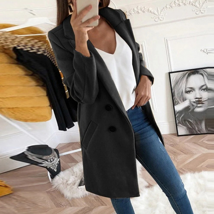 Manteau d'automne décontracté pour femmes | Long