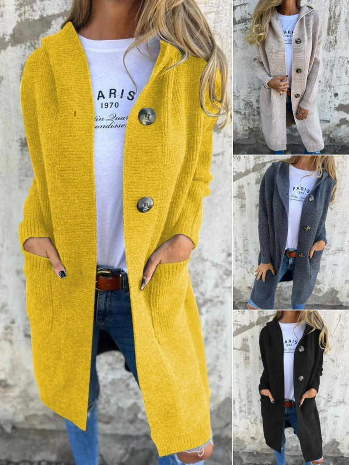Veste en tricot longue décontractée pour femmes | Tricot