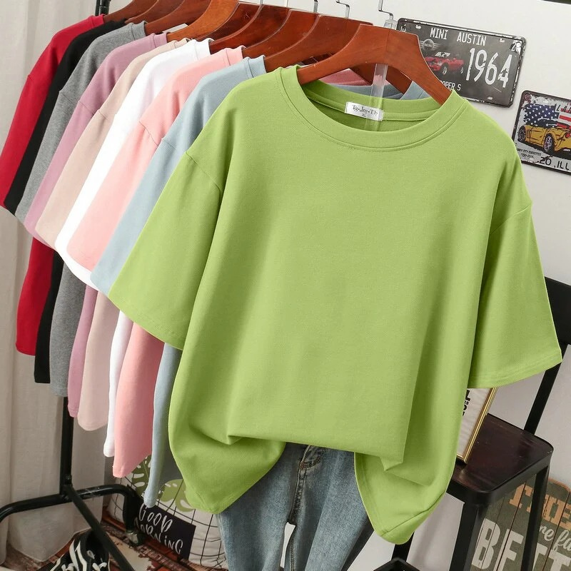 T-shirt décontracté pour femmes en grande taille | Manches courtes
