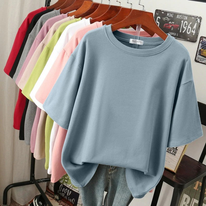 T-shirt décontracté pour femmes en grande taille | Manches courtes